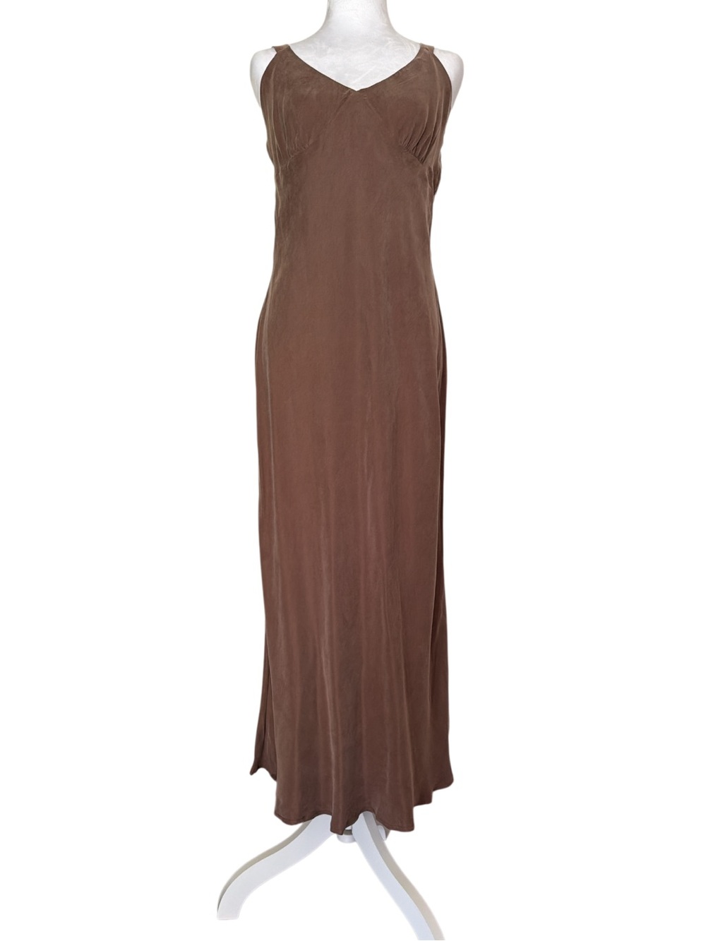 Nude Lucy Brown Maxi Slip Dress